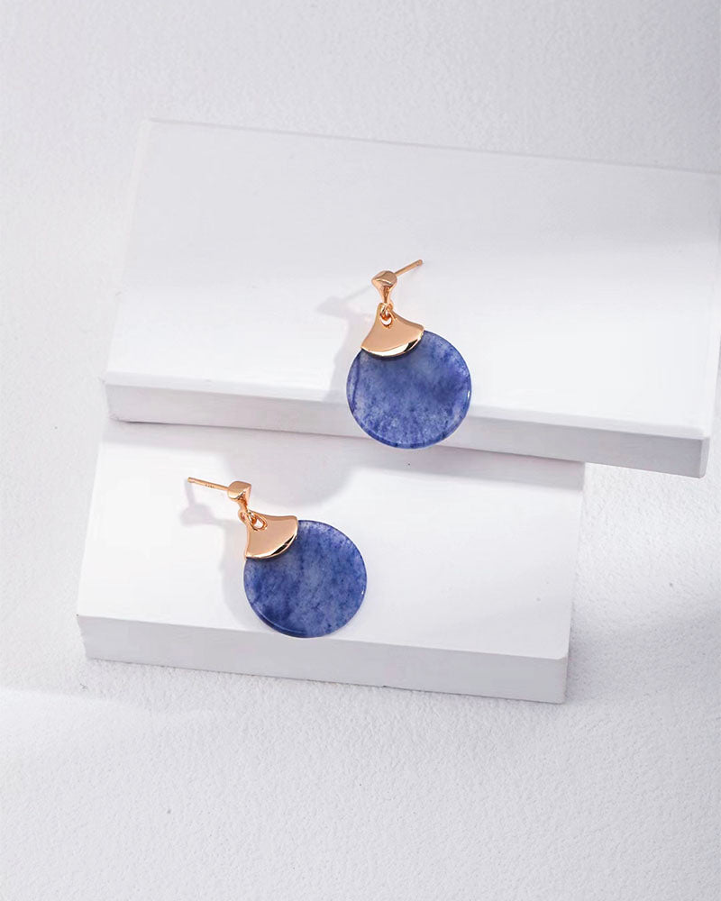 Blue Aventurine Drop Earring