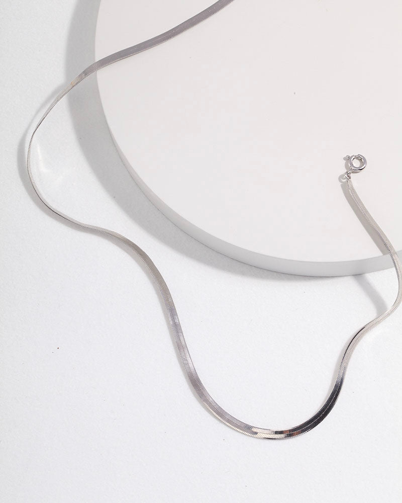 Flat Snake Chain Necklace