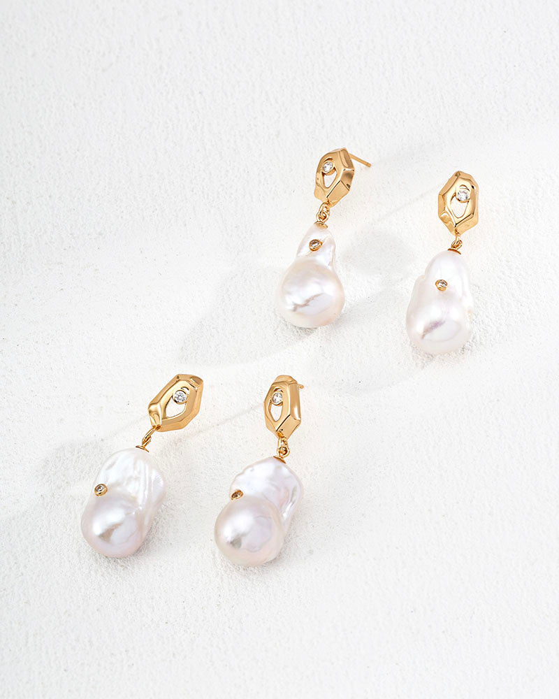 Irregular Radiance Earrings