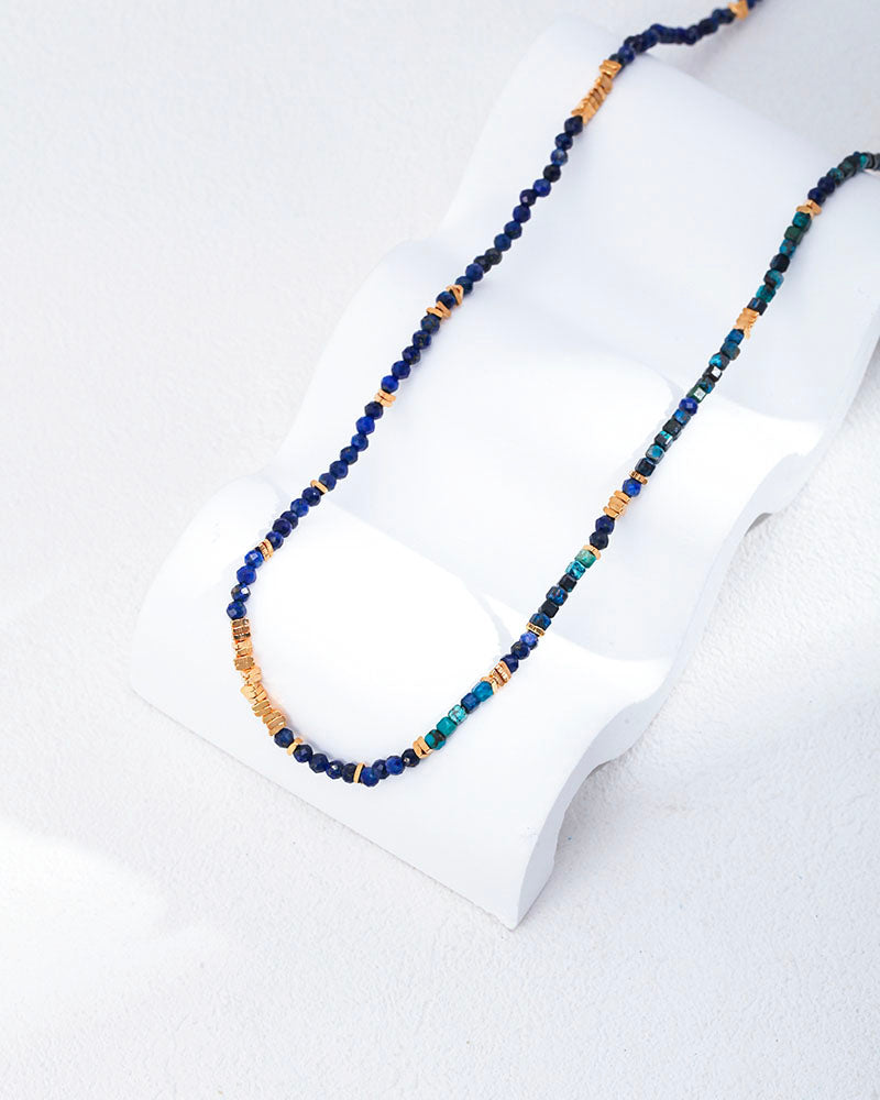 Mini Beaded Gemstone Choker