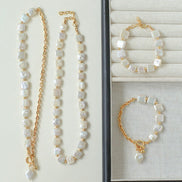 Square Pearl Necklace
