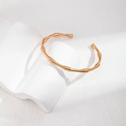 Bamboo Joint Cuff Bracelet