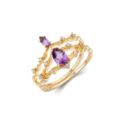 Amethyst Ring Set