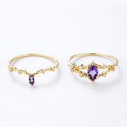 Amethyst Ring Set
