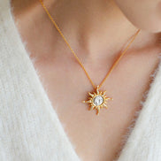 Apollo Sun God Silver Coin Necklace