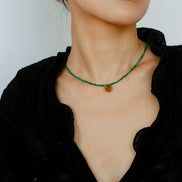 Autumn Blossom Beaded Necklace