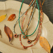 Autumn Blossom Beaded Necklace