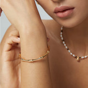 Bamboo Joint Cuff Bracelet