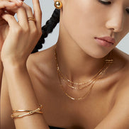 Bamboo Joint Cuff Bracelet