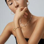 Bamboo Joint Cuff Bracelet