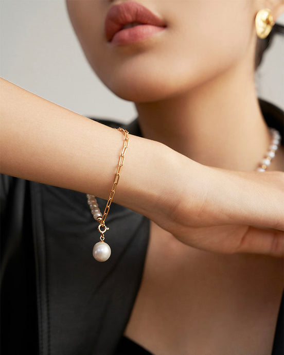 Baroque Pearl Drop Bracelet
