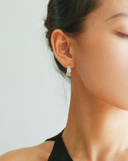 Blooming Hoop Earrings