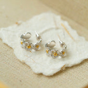 Blooming Hoop Earrings