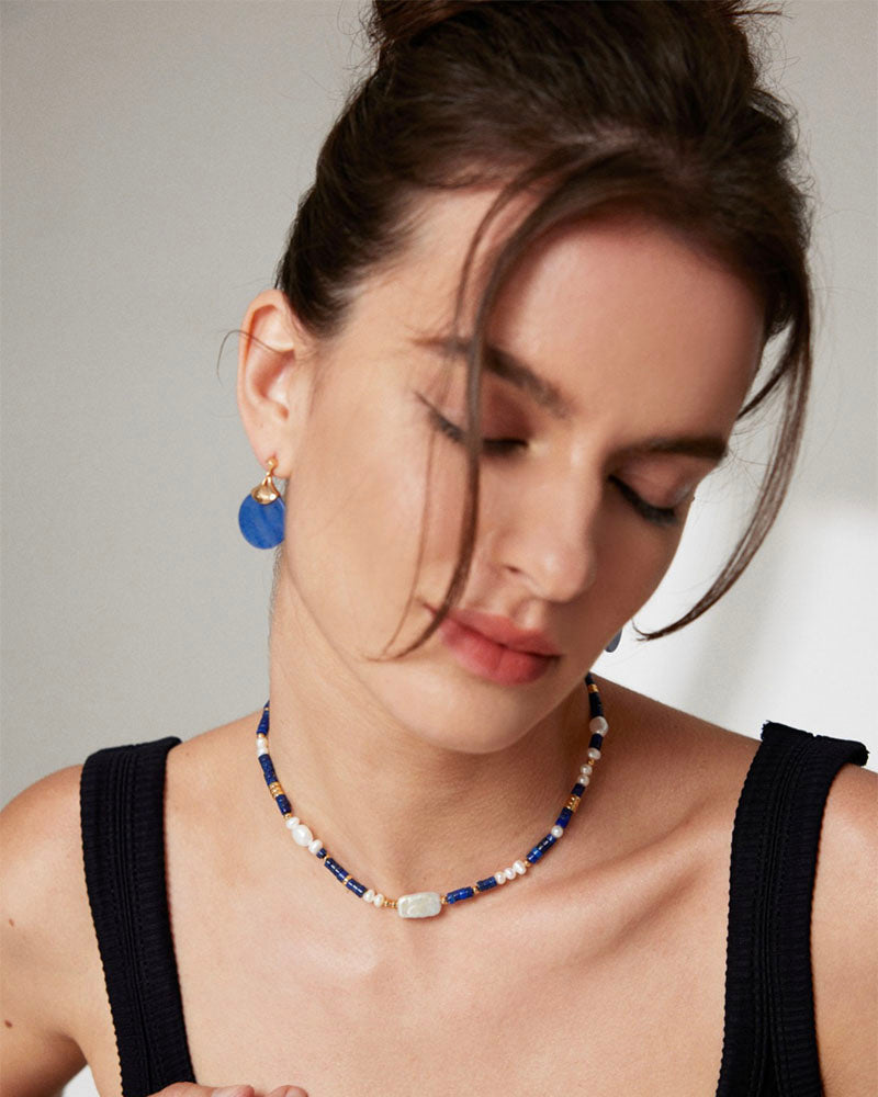 Blue Aventurine Drop Earring