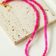 Blush Bloom Gemstone Necklace