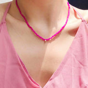 Blush Bloom Gemstone Necklace