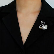 Celestial Swan Brooch