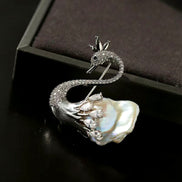 Celestial Swan Brooch