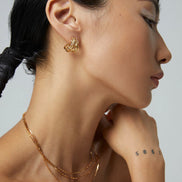 Coiled Wire Stud Earrings