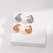 Coiled Wire Stud Earrings