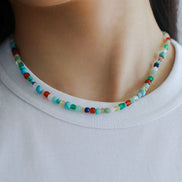 Colorful Gemstone Beads Necklace
