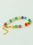 Colorful Candy Cube Gemstone Beaded Bracelet