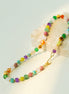 Colorful Candy Cube Gemstone Beaded Necklace