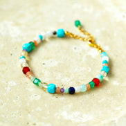 Colorful Gemstone Bead Bracelet