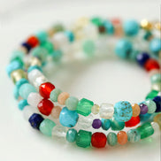 Colorful Gemstone Bead Bracelet