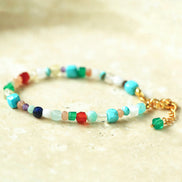 Colorful Gemstone Bead Bracelet
