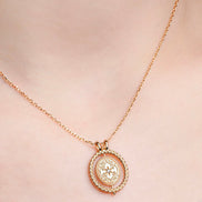 Double-sided Rotating Cat Pendant Necklace