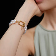 Double Grace Pearl Bracelet