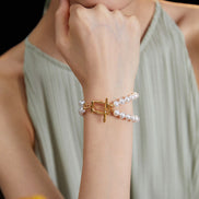 Double Grace Pearl Bracelet
