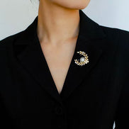 Elysian Pearl Wreath Brooch