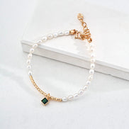 Pure Grace Emerald Drop Bracelet