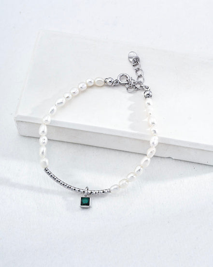 Pure Grace Emerald Drop Bracelet