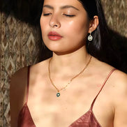 Enamel Glaze Daisy Necklace