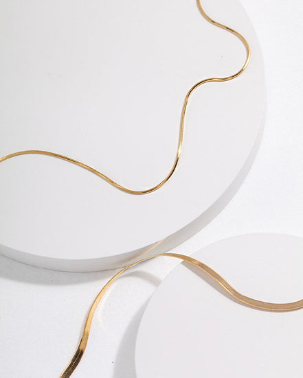 Flat Snake Chain Necklace