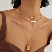 Flat Snake Chain Necklace