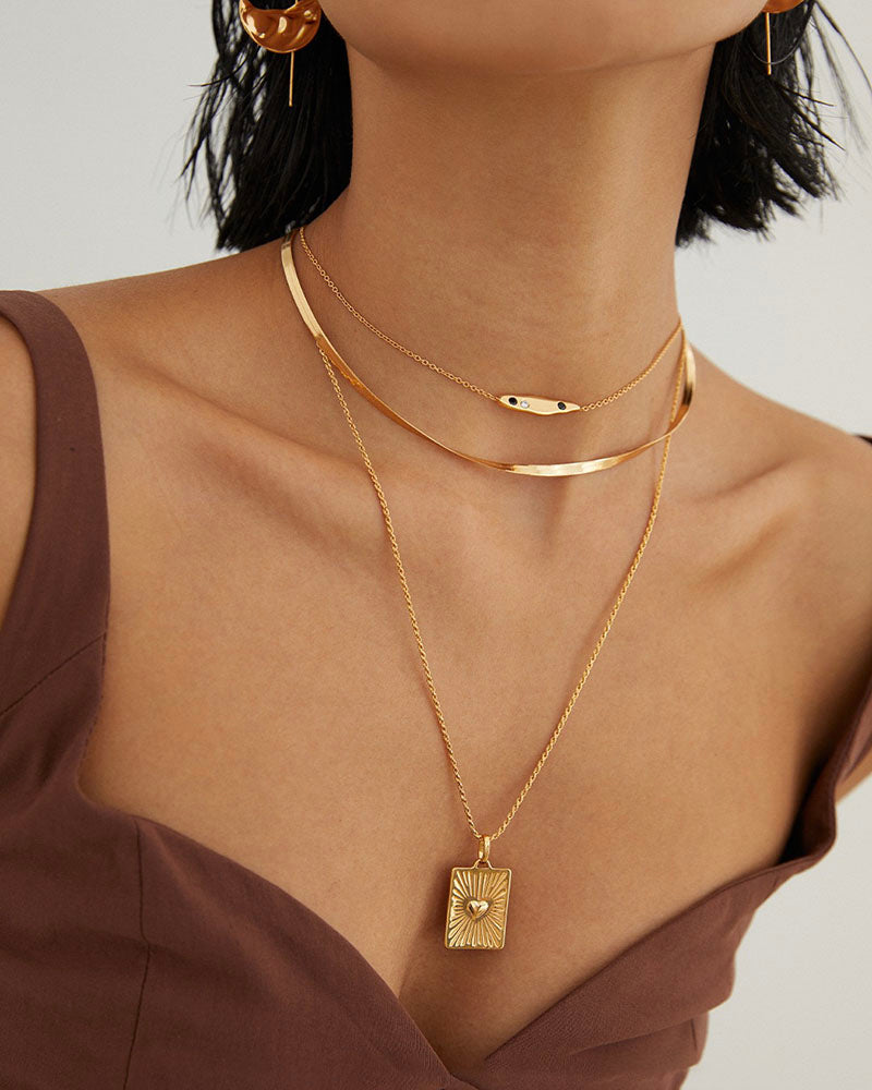 Flat Snake Chain Necklace