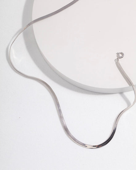 Flat Snake Chain Necklace