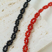 Gemstone Beaded Knitted Choker