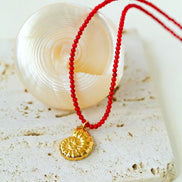 Gemstone Conch Pendant Necklace