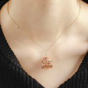 Gold Pumpkin Carriage Pendant