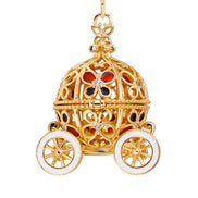 Gold Pumpkin Carriage Pendant