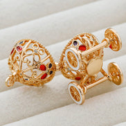 Gold Pumpkin Carriage Pendant