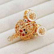 Gold Pumpkin Carriage Pendant