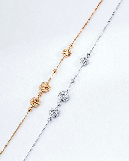 Golden Bloom Floral Necklace