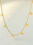 Golden Coin Charm Necklace