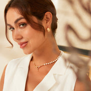 Whispering Waves Pearl Necklace